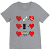ls lesbian full heart V-Neck Tee