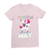 UNICORN ARE BORN IN MAY Ladies Fitted T-Shirt