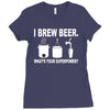 i brew beer what's your superpower Ladies Fitted T-Shirt