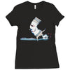 open wide Ladies Fitted T-Shirt