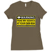 at your own risk Ladies Fitted T-Shirt