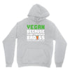 Vegan Because Plant Powered Badass Youth Hoodie
