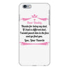 Dear Daddy, Thanks for Being my Dad Baby Boy Letter to Father iPhone 6 Plus/6s Plus Case