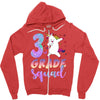 3rd grade squad Zipper Hoodie
