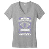 Never Underestimate The Strength Of A Hodgkins Cancer Warrior Women's V-Neck T-Shirt