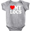love my locs Baby Bodysuit