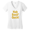 hab sosli' quch! klingon funny geek nerd sci fi alien conventions shir Women's V-Neck T-Shirt