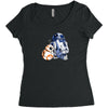 droid hug Women's Triblend Scoop T-shirt