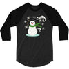 windy snowman 3/4 Sleeve Shirt