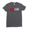 love and a dog life Ladies Fitted T-Shirt