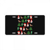 christmas pixel License Plate
