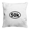 ultra 50k oval Throw Pillow