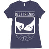 limited edition best friends hoof Ladies Fitted T-Shirt