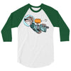 astronaut dog 3/4 Sleeve Shirt