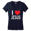 i love jesus Women's V-Neck T-Shirt
