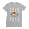 yoda ugly christmas sweater Ladies Fitted T-Shirt