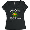 world's best mama Women's Triblend Scoop T-shirt