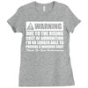 warning due to the rising cost of ammo Ladies Fitted T-Shirt