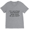i'm oun of bed V-Neck Tee