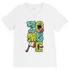 zombie font V-Neck Tee