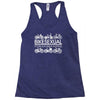bikesexual i'll ride just about anything Racerback Tank