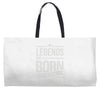 legends are born in april Weekender Totes