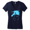 water planet global warming world ocean banksy nature graphic Women's V-Neck T-Shirt