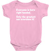 everyone born right handed left handed Baby Onesie