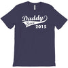 daddy since 2015   mens funny T-Shirt
