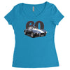 1960 ac cobra, `classic car ideal birthday gift present. Women's Triblend Scoop T-shirt