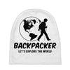 Backpacker Let's Explore The World Baby Beanies