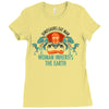 woman inherits the earth Ladies Fitted T-Shirt