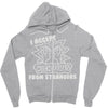 i accept high fives from strangers Zipper Hoodie
