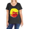 Peach Trump T-Shirt Ladies Curvy T-Shirt
