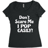 don't scare me Women's Triblend Scoop T-shirt