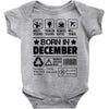 Born In December Baby Onesie