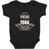 premium vintage 1986 classic perfectly aged limited edition Baby Bodysuit