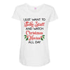 i just want to bake stuff and watch christmas movies all day Maternity Scoop Neck T-shirt