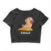 yoga pug exhale Crop Top