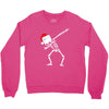 skeleton dabbing christmas Crewneck Sweatshirt