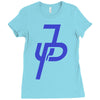 jake paul blue Ladies Fitted T-Shirt
