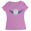 born in the usa Women's Triblend Scoop T-shirt