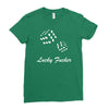 lucky fuers dice Ladies Fitted T-Shirt