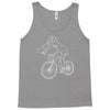 shark riding bicycle bike funny Tank Top
