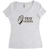 pray for the olsens Women's Triblend Scoop T-shirt