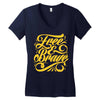 free &amp; brave Women's V-Neck T-Shirt