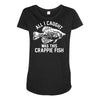 all i caught was this crappie fish Maternity Scoop Neck T-shirt