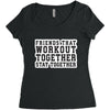 workout Women's Triblend Scoop T-shirt