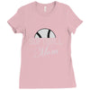 softball mom sequins Ladies Fitted T-Shirt