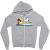 unicorn beach Zipper Hoodie